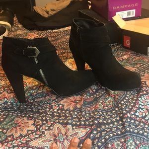 Black guess booties